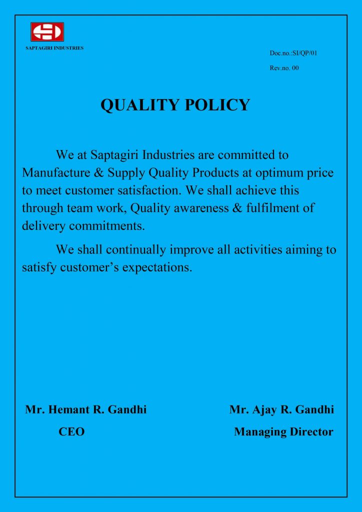 Quality Policy